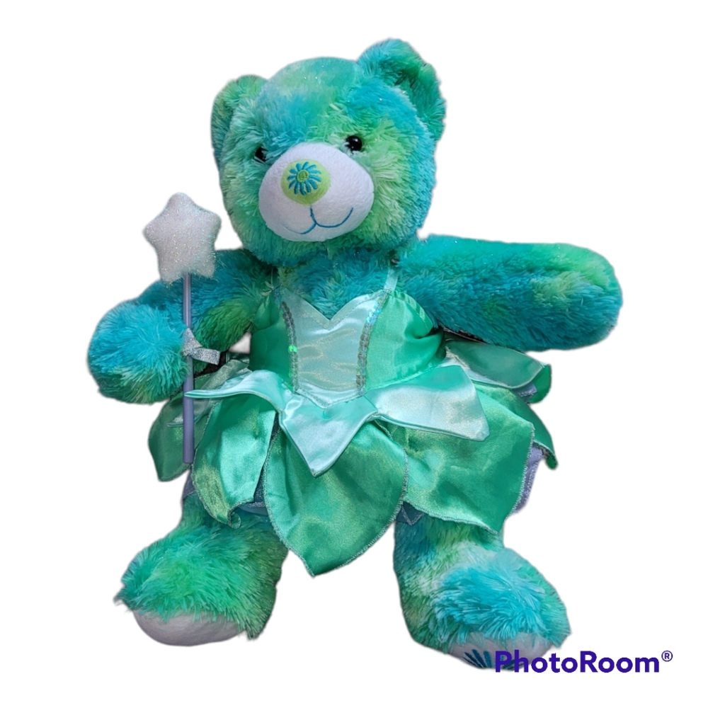 2007 Build-A-Bear BABW Spring Daisy Bear Plush with Dress